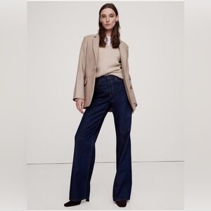 BANANA REPUBLIC The Icon Classic Wide-Leg Jean NWT - Dark Rinse